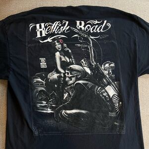 Hellish Road Motorcycle Tshirt